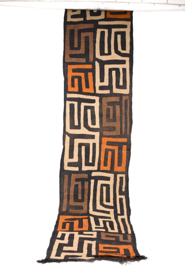 Textile - Cloth - Shoowa-Kuba - DR Congo 270 cm