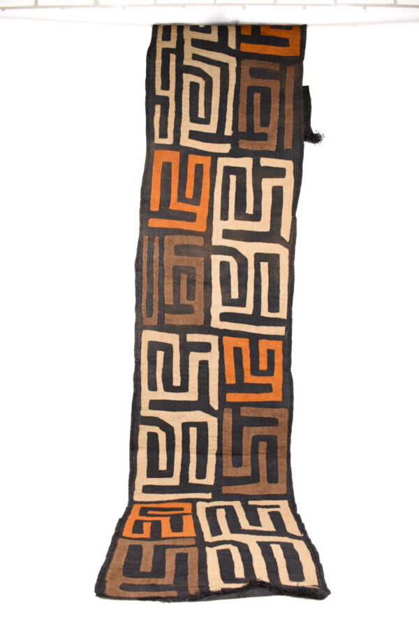 Textile - Cloth - Shoowa-Kuba - DR Congo 270 cm