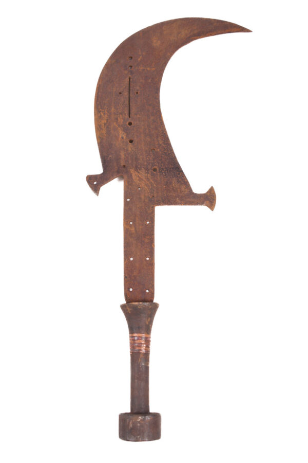 Sword / Currency - Copper, Wood - Ngombe - Congo