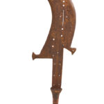 Sword / Currency - Copper, Wood - Ngombe - Congo
