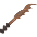 Sword / Currency - Copper, Wood - Ngombe - Congo