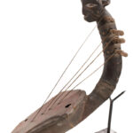 Harp - Wood, Leather - Mangebetu - DR Congo