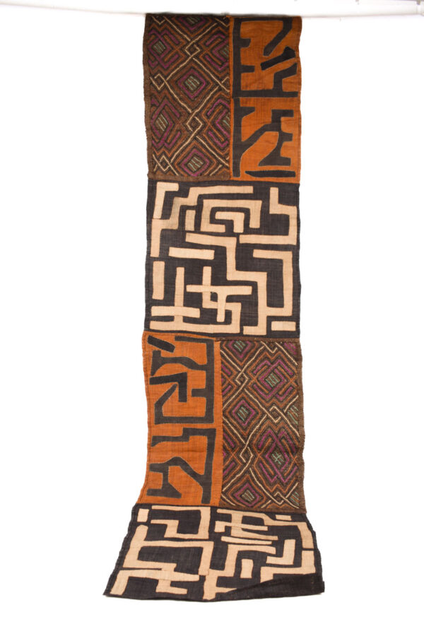 Textile - Cloth - Shoowa-Kuba - DR Congo 280 cm