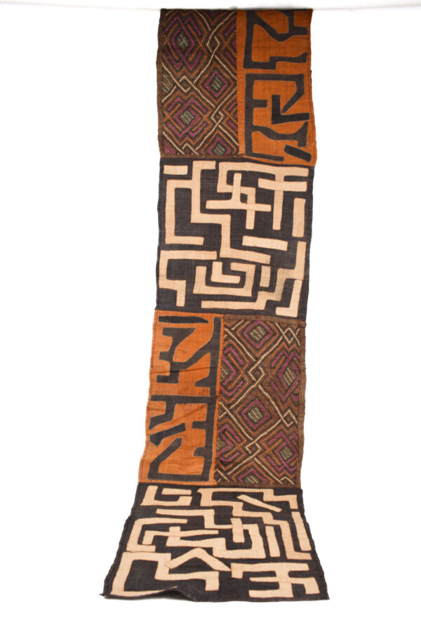 Textile - Cloth - Shoowa-Kuba - DR Congo 280 cm