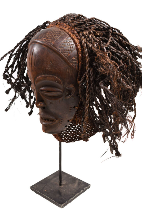 Mask - Wood, Rope - Mwana Pwo - Chokwe - DR Congo