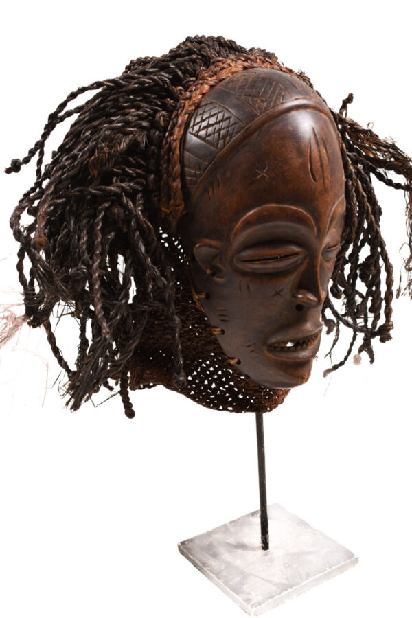 Mask - Wood, Rope - Mwana Pwo - Chokwe - DR Congo