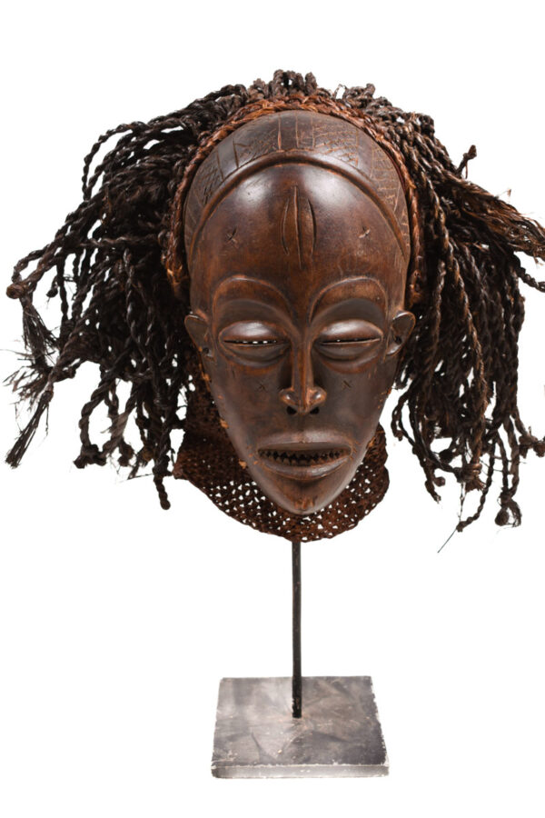 Mask - Wood, Rope - Mwana Pwo - Chokwe - DR Congo