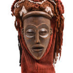 Mask - Wood, Rope - Mwana Pwo - Chokwe - DR Congo