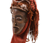 Mask - Wood, Rope - Mwana Pwo - Chokwe - DR Congo