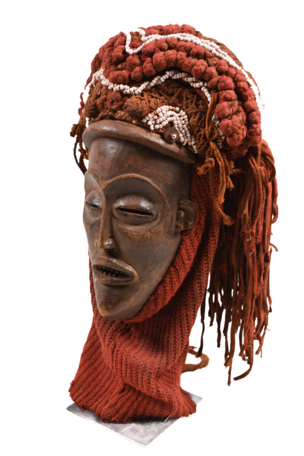 Mask - Wood, Rope - Mwana Pwo - Chokwe - DR Congo