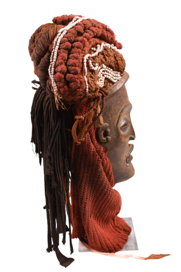 Mask - Wood, Rope - Mwana Pwo - Chokwe - DR Congo