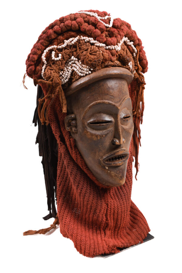 Mask - Wood, Rope - Mwana Pwo - Chokwe - DR Congo
