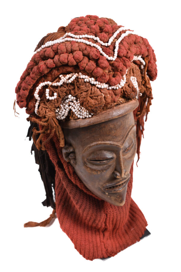 Mask - Wood, Rope - Mwana Pwo - Chokwe - DR Congo