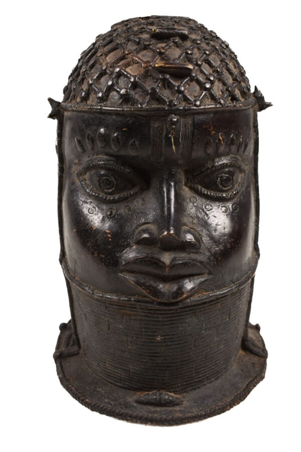 King`s Head - Bronze - In the style of Edo - Benin