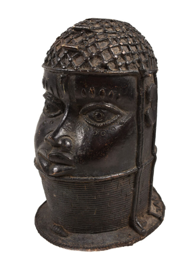 King`s Head - Bronze - In the style of Edo - Benin