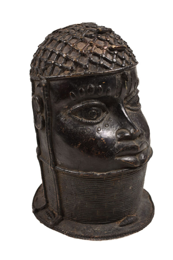 King`s Head - Bronze - In the style of Edo - Benin
