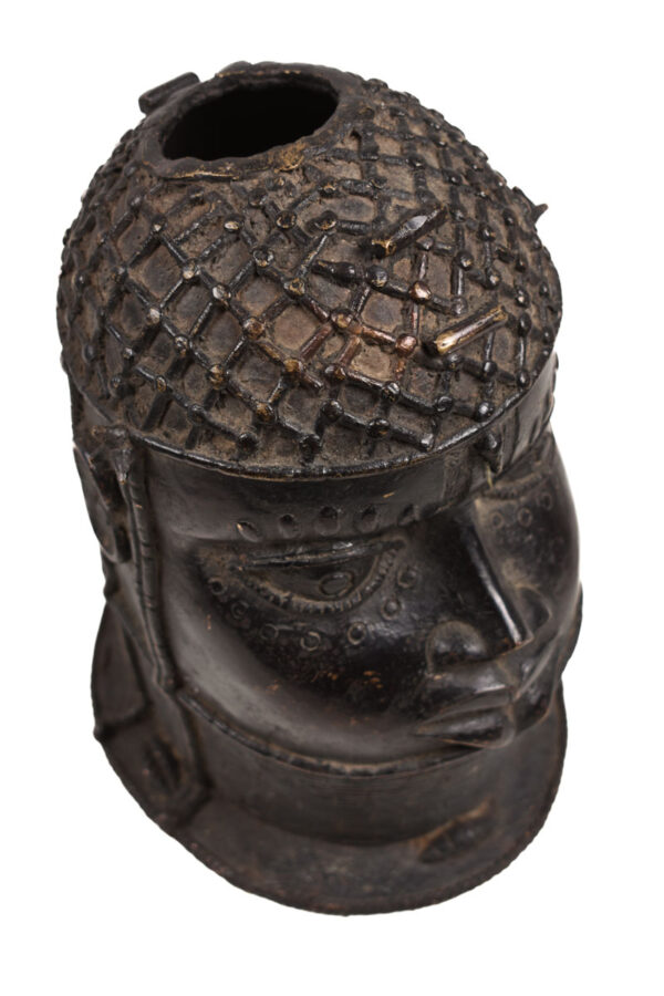 King`s Head - Bronze - In the style of Edo - Benin