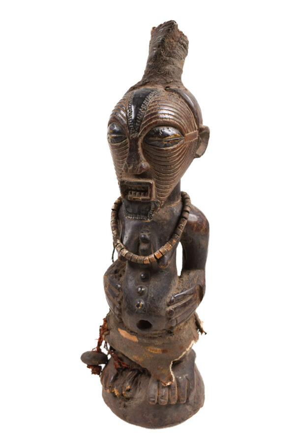 Power Figure - Wood, Horn - Songye - Congo