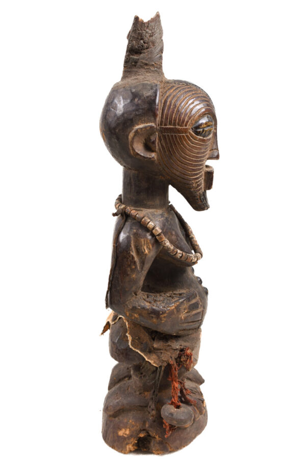 Power Figure - Wood, Horn - Songye - Congo