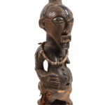 Power Figure - Wood, Horn - Songye - Congo