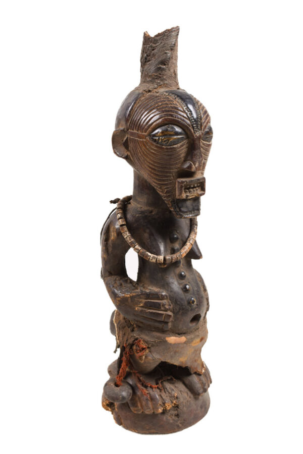 Power Figure - Wood, Horn - Songye - Congo