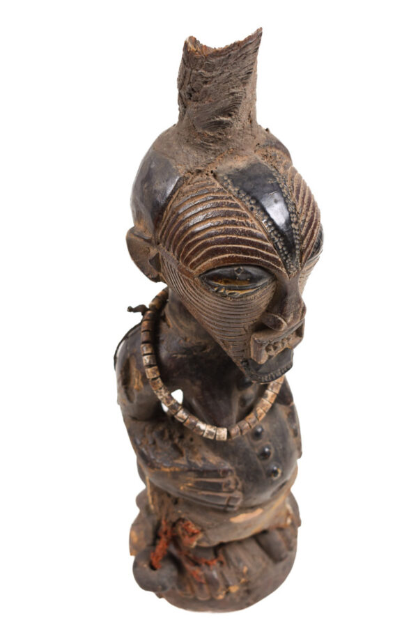 Power Figure - Wood, Horn - Songye - Congo