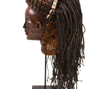 Mask - Wood, Rope - Mwana Pwo - Chokwe - DR Congo