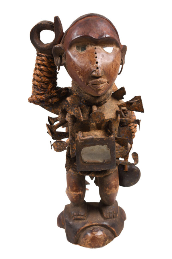 Nkisi Figure - Nail, Wood - Yombe - Congo