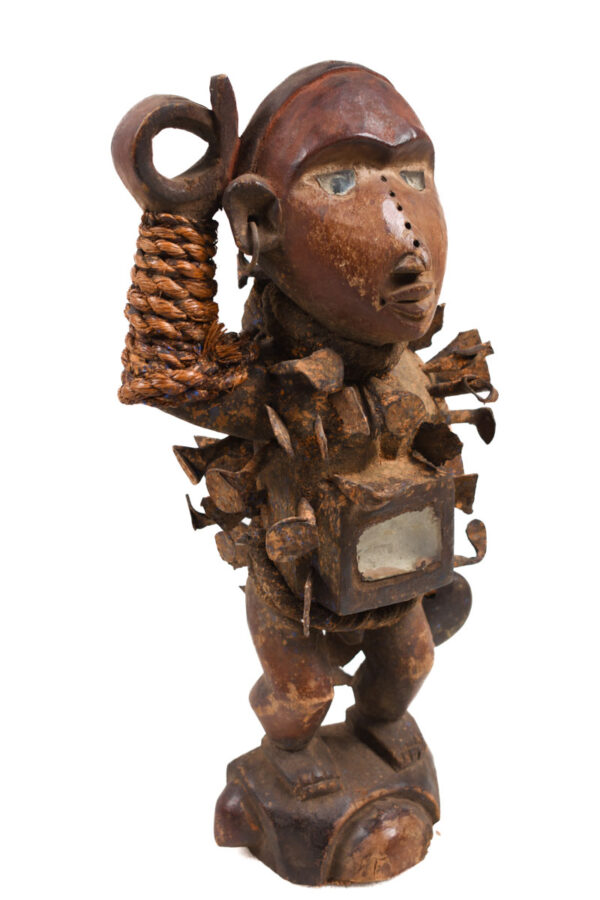 Nkisi Figure - Nail, Wood - Yombe - Congo