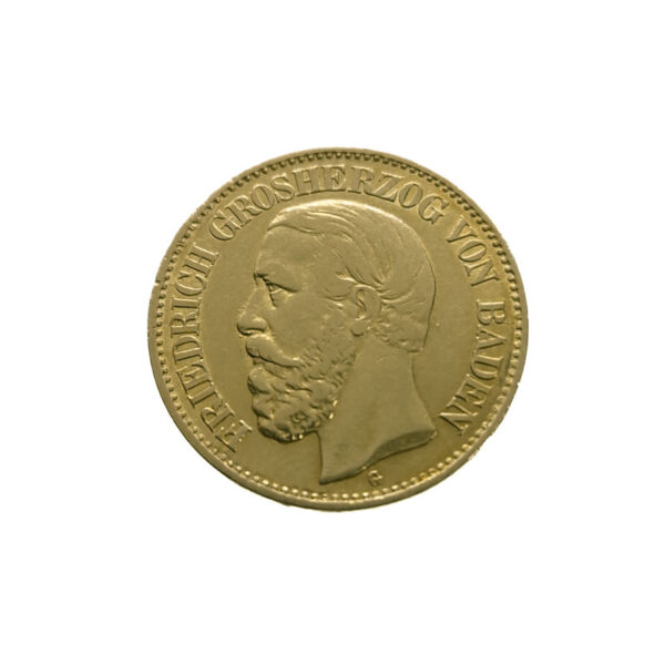 Germany, Baden 10 Mark 1876-G Frederick I