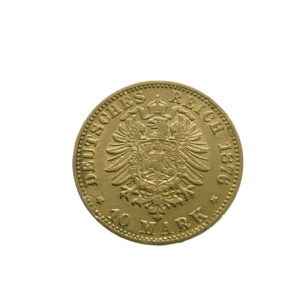 Germany, Baden 10 Mark 1876-G Frederick I