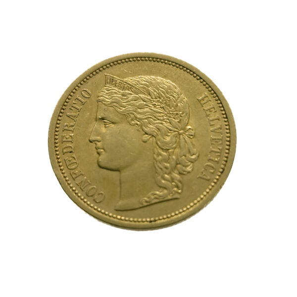 Switzerland 20 Francs 1883 Helvetica - Gold