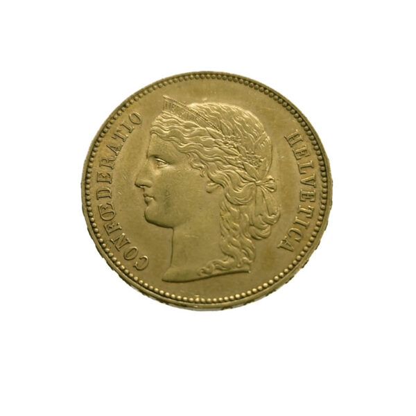 Switzerland 20 Francs 1891 Helvetica