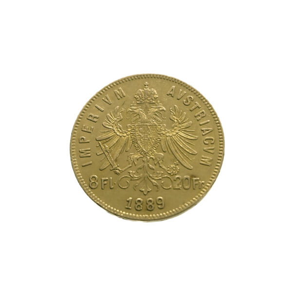 Austria 20 Francs / 8 Forint 1889 Franz Joseph I