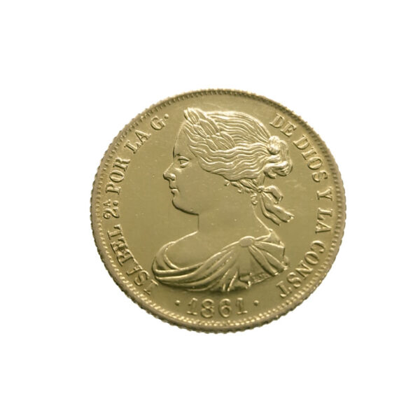 Spain 100 Reales 1861 Isabel II