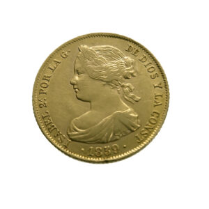 Spain 100 Reales 1859 Isabel II