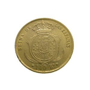 Spain 100 Reales 1859 Isabel II