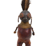 Fertility Doll - Terracotta, Beads, Feathers - Chiki chiki - Cameroon