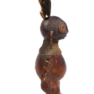 Fertility Doll - Terracotta, Beads, Feathers - Chiki chiki - Cameroon