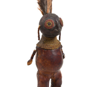 Fertility Doll - Terracotta, Beads, Feathers - Chiki chiki - Cameroon