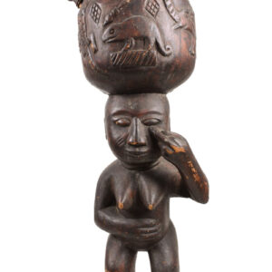 Drum - Wood, Leather - Baga - Guinea