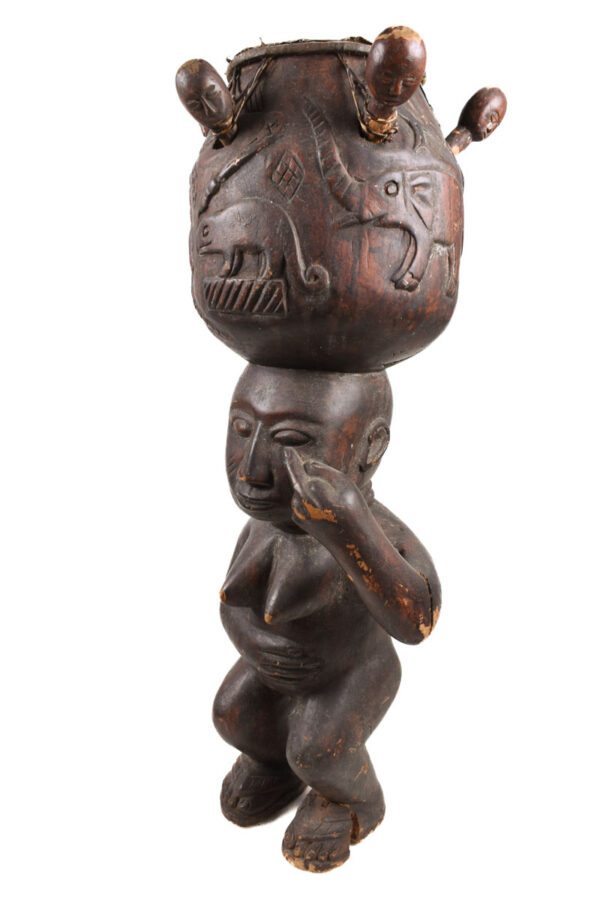 Drum - Wood, Leather - Baga - Guinea