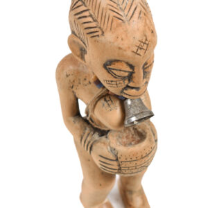 Albino figure, Ibeji - Wood, Bell - Yoruba - Nigeria