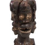 Crest Mask - Wood, Antelope skin - Ejagham - Ekoi - Nigeria