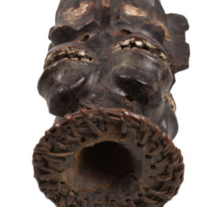 Crest Mask - Wood, Antelope skin - Ejagham - Ekoi - Nigeria