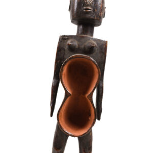 Anthropomorphic cup - Wood - Koro - Nigeria