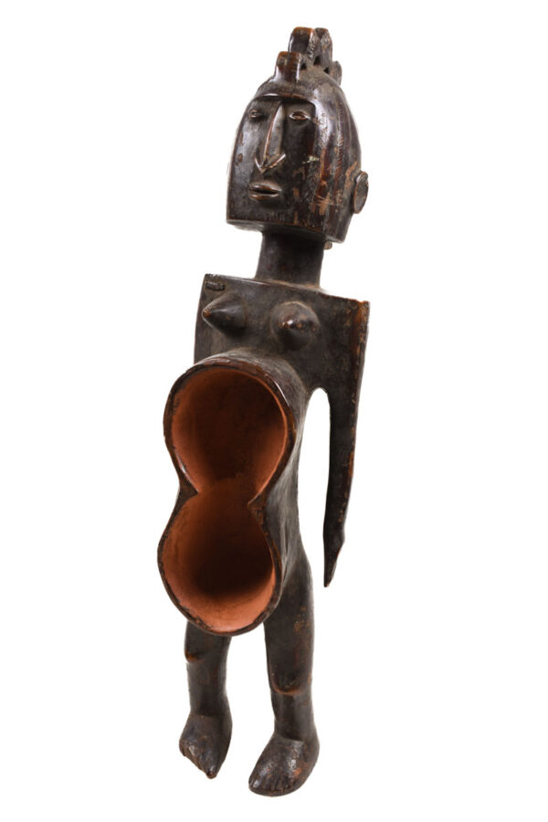 Anthropomorphic cup - Wood - Koro - Nigeria