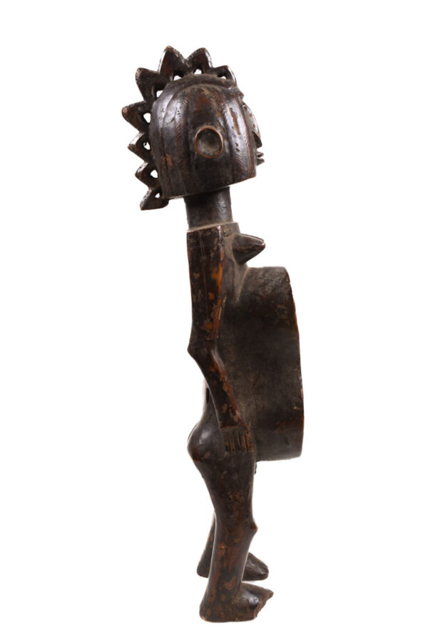 Anthropomorphic cup - Wood - Koro - Nigeria