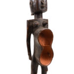 Anthropomorphic cup - Wood - Koro - Nigeria