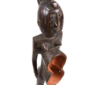 Anthropomorphic cup - Wood - Koro - Nigeria